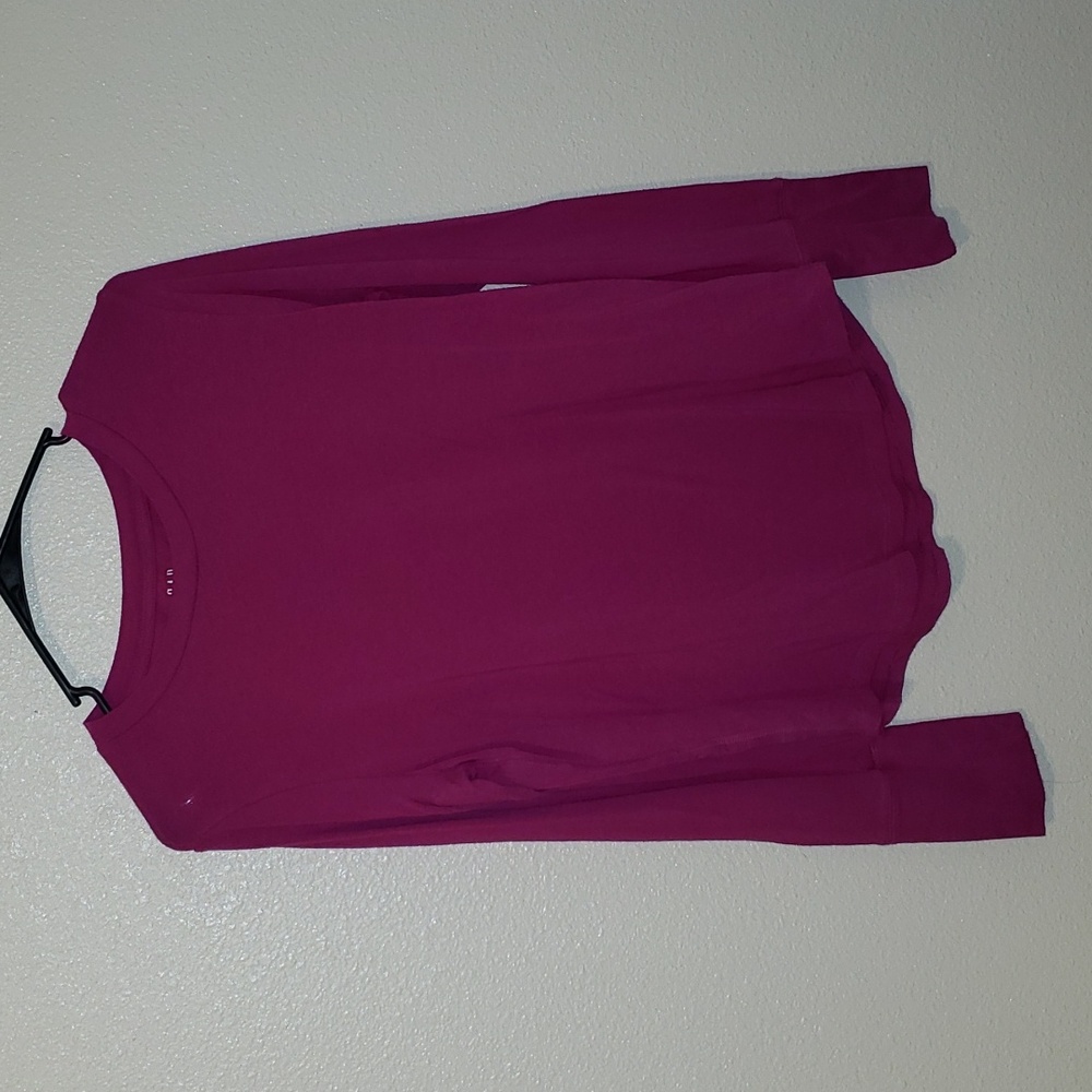 Long-sleeved Pink/purple Gap Feather T